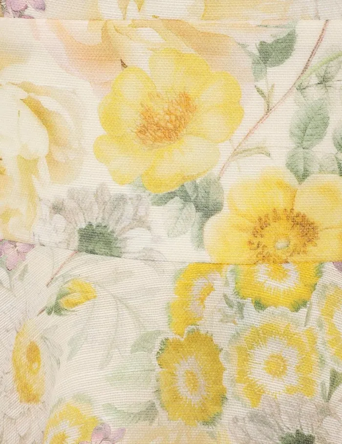 Women Dresses Zimmermann Harmony Frilled Mini Citrus Garden Print