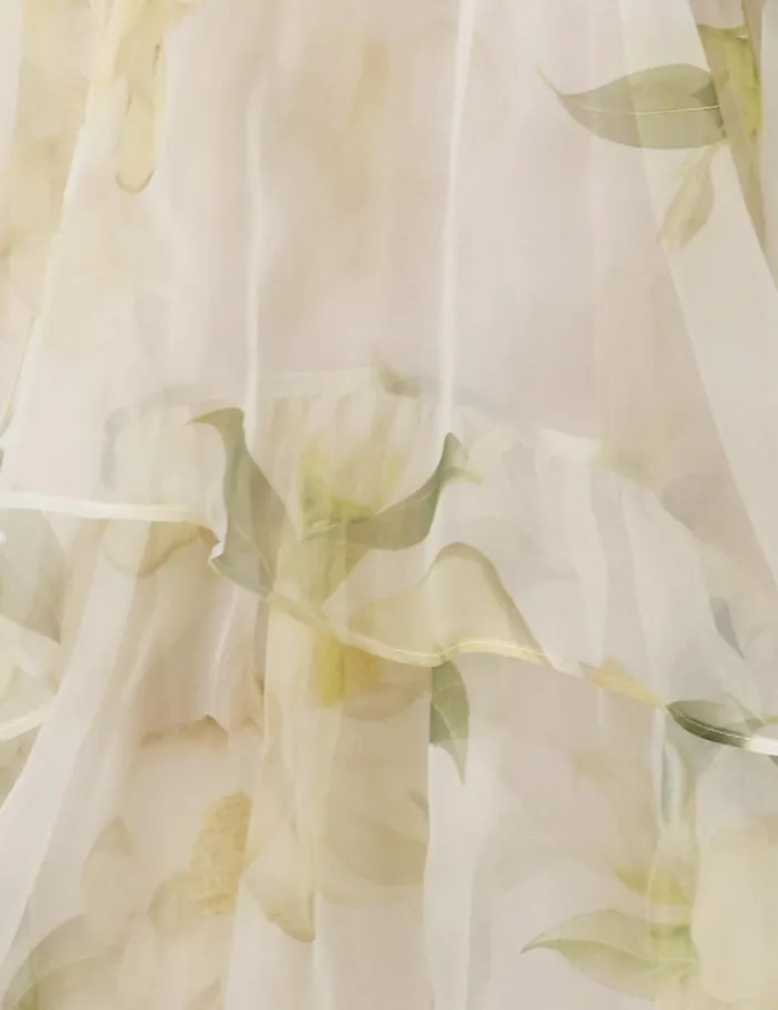 Women Dresses Zimmermann Harmony Gathered Long Dress Ivory Magnolia