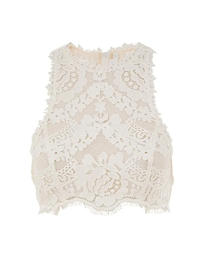 Women Dresses Zimmermann Harmony Lace Patch Gown Lemon Mixed Print