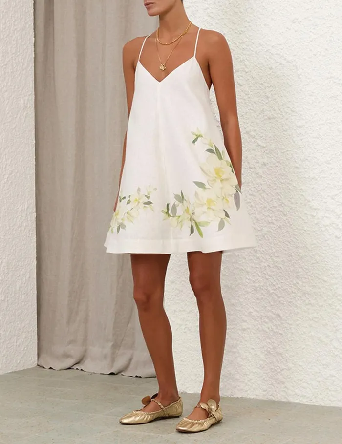 Women Dresses Zimmermann Harmony Swing Dress Ivory Magnolia