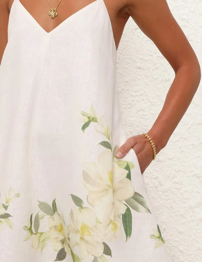 Women Dresses Zimmermann Harmony Swing Dress Ivory Magnolia