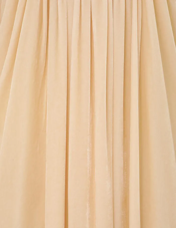 Women Dresses Zimmermann Harmony Velvet Dress Cream
