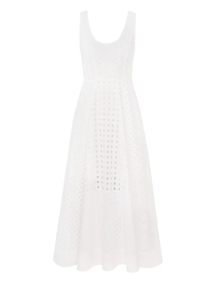 Women Dresses Zimmermann Matchmaker Anglaise Midi Ivory