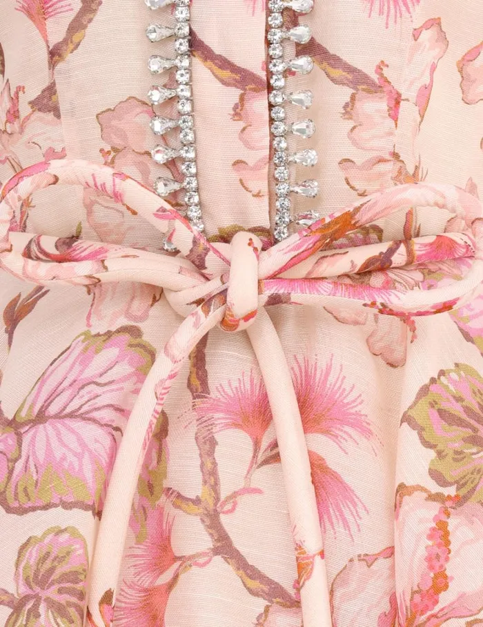 Women Dresses Zimmermann Matchmaker Flip Dress Coral Hibiscus