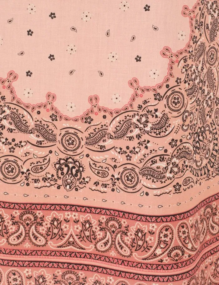 Women Dresses Zimmermann Matchmaker Frilled Midi Pink Bandana