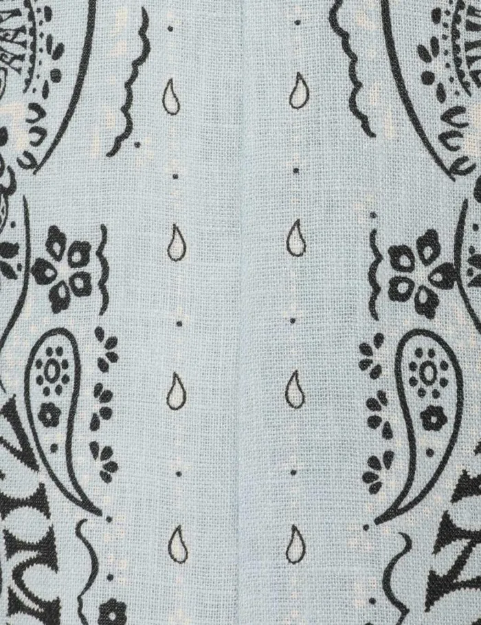 Women Dresses Zimmermann Matchmaker Keyhole Mini Dress Blue Bandana