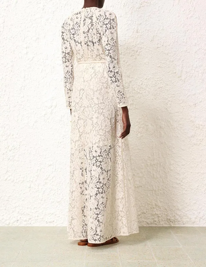 Women Dresses Zimmermann Matchmaker Lace Sheath Dress Cream