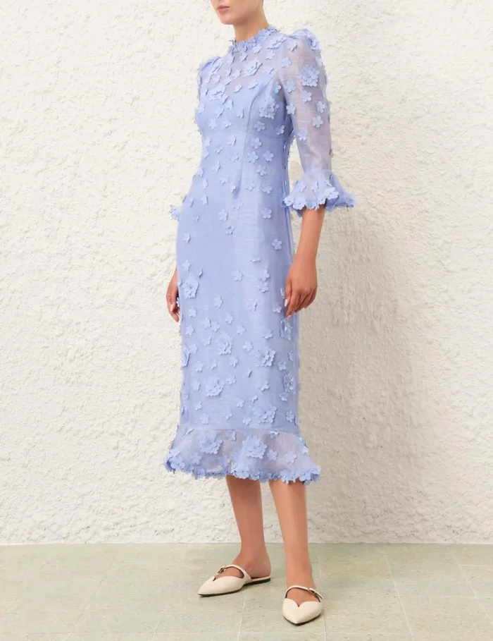 Women Dresses Zimmermann Matchmaker Lift Off Midi Jacaranda