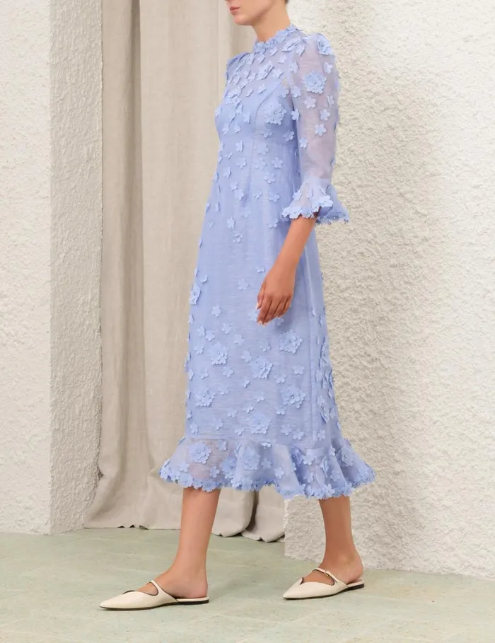 Women Dresses Zimmermann Matchmaker Lift Off Midi Jacaranda