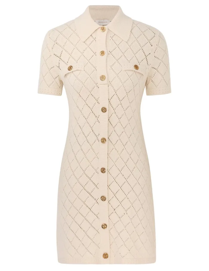 Women Dresses Zimmermann Matchmaker Polo Mini Dress Cream