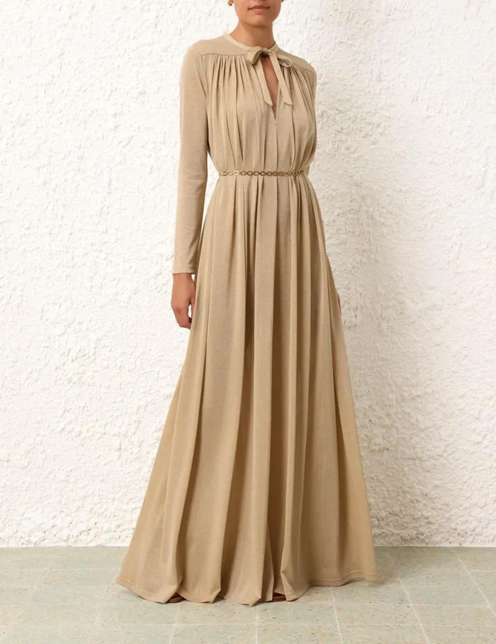 Women Dresses Zimmermann Matchmaker Smock Dress Gold