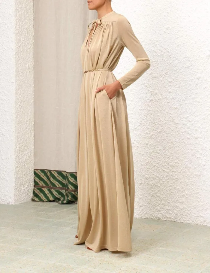 Women Dresses Zimmermann Matchmaker Smock Dress Gold