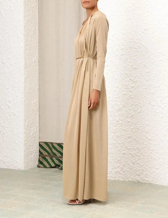 Women Dresses Zimmermann Matchmaker Smock Dress Gold