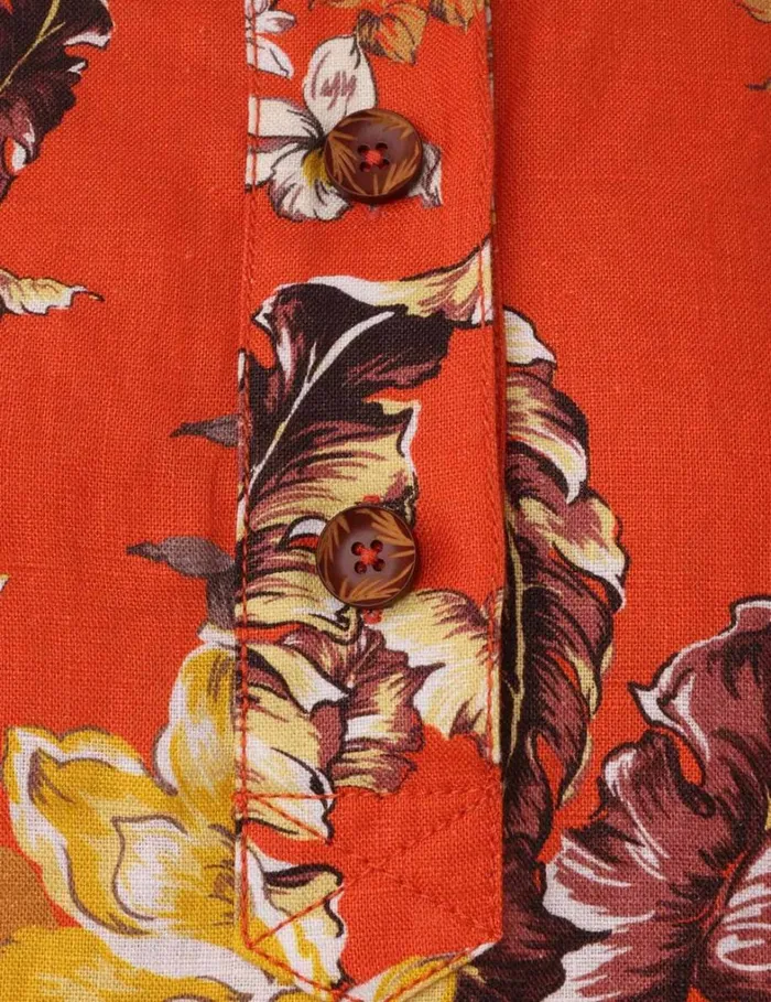 Women Dresses Zimmermann Matchmaker Tunic Dress Red Tropical Floral
