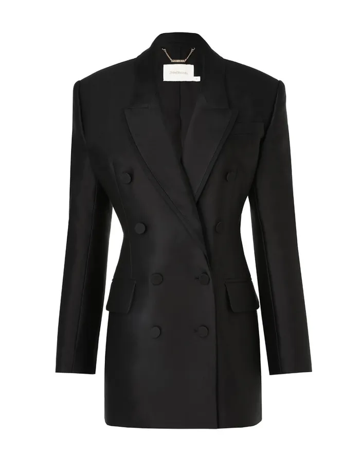 Women Dresses Zimmermann Matchmaker Tuxedo Dress Black