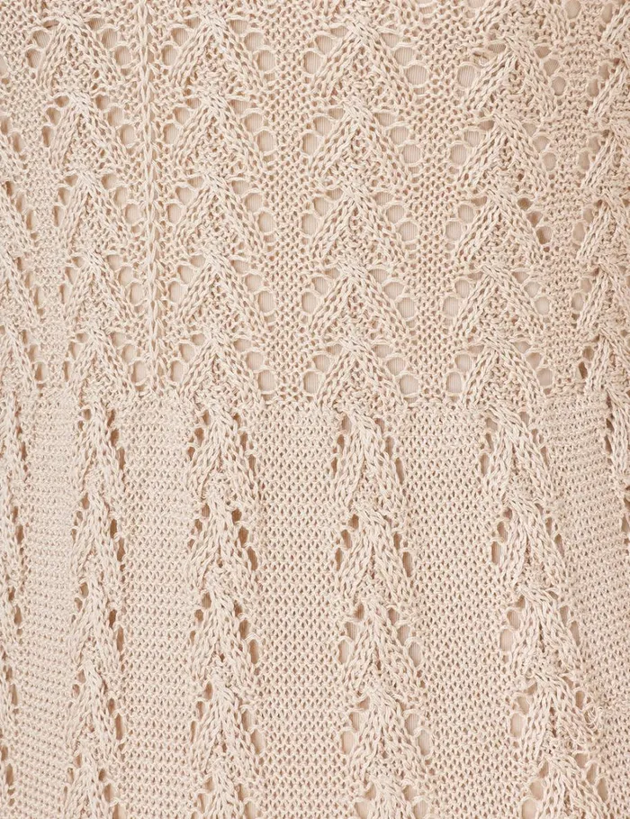 Women Dresses Zimmermann Natura Knit Lace Dress Natural
