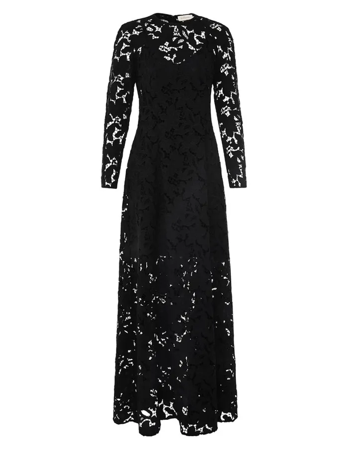 Women Dresses Zimmermann Natura Lace Sheath Dress Black