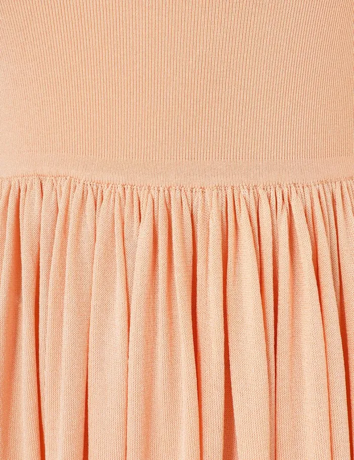 Women Dresses Zimmermann Natura Metallic Scoop Dress Peach