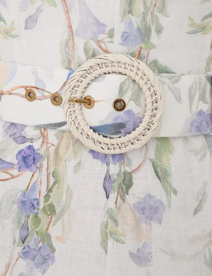 Women Dresses Zimmermann Natura Mini Dress Blue Birds