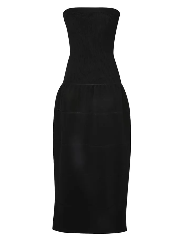 Women Dresses Zimmermann Natura Panelled Midi Dress Black