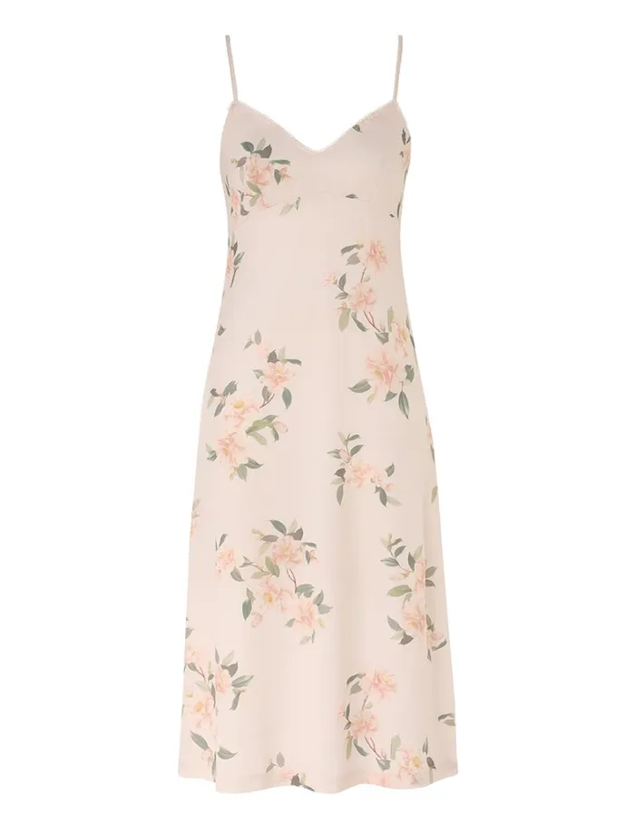 Women Dresses Zimmermann Natura Ruffle Midi Dress Coral Camellia