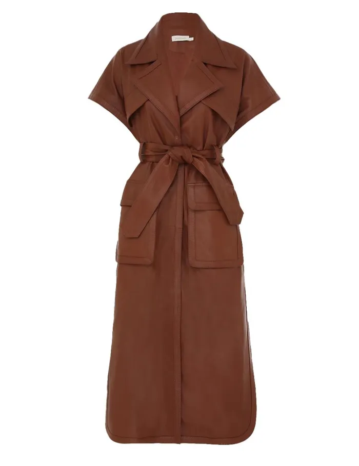 Women Dresses Zimmermann Natura Sleeveless Dress Toffee