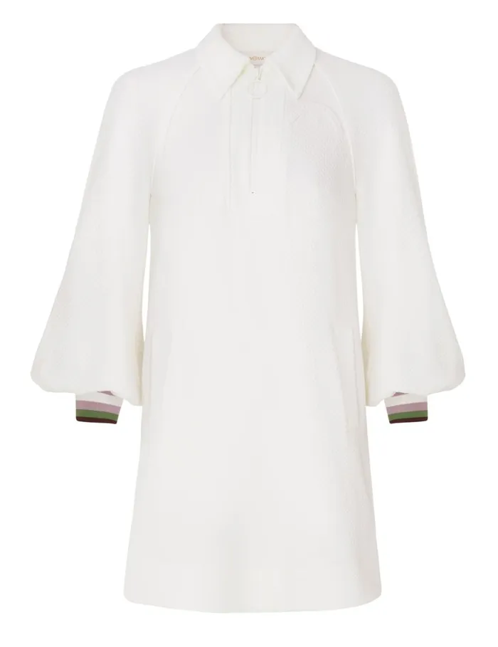Women Dresses Zimmermann Natura Textured Jersey Dress Ivory