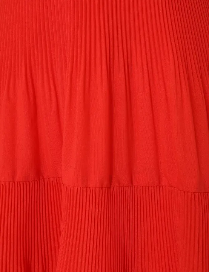 Women Dresses Zimmermann Pleated Midi Dress Tomato