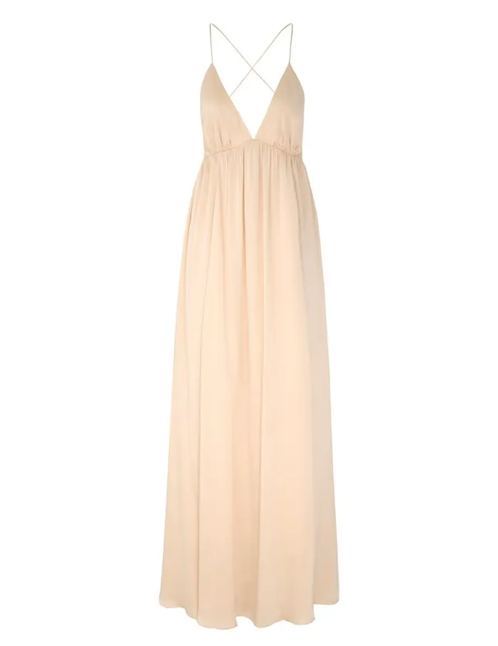 Women Dresses Zimmermann Silk Slip Dress Tea