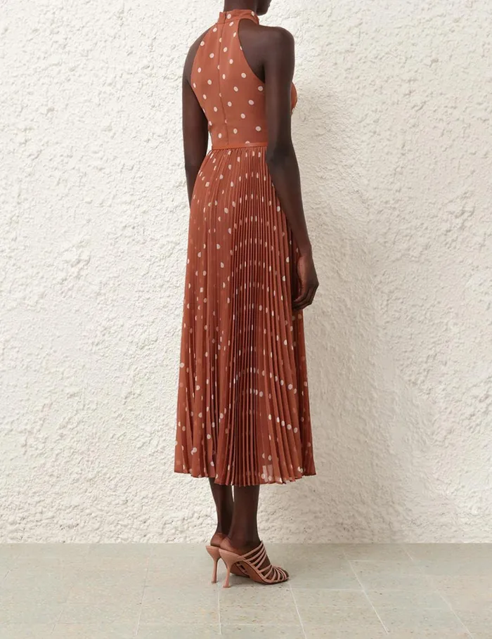 Women Dresses Zimmermann Sunray Picnic Dress Aragoncream Dot