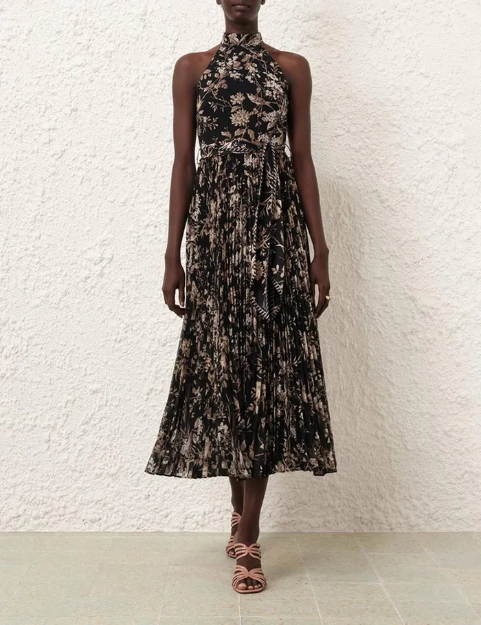 Women Dresses Zimmermann Sunray Picnic Dress Black Mockingbird