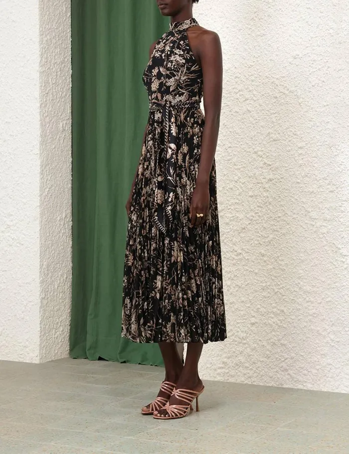 Women Dresses Zimmermann Sunray Picnic Dress Black Mockingbird