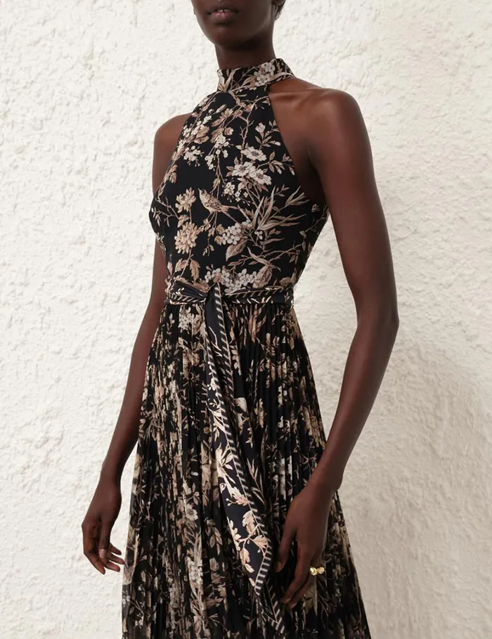 Women Dresses Zimmermann Sunray Picnic Dress Black Mockingbird