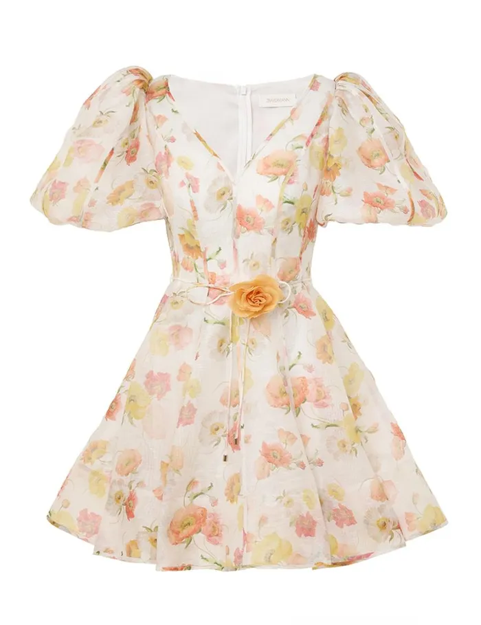 Women Dresses Zimmermann Tranquillity Flip Dress Multi Poppy