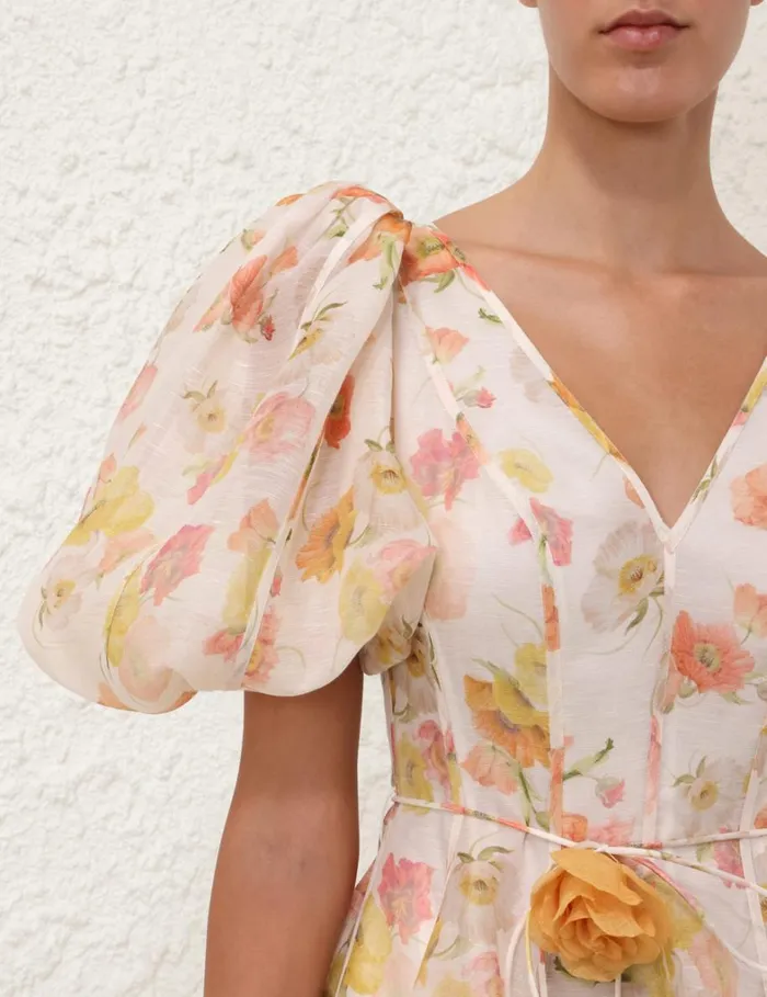 Women Dresses Zimmermann Tranquillity Flip Dress Multi Poppy