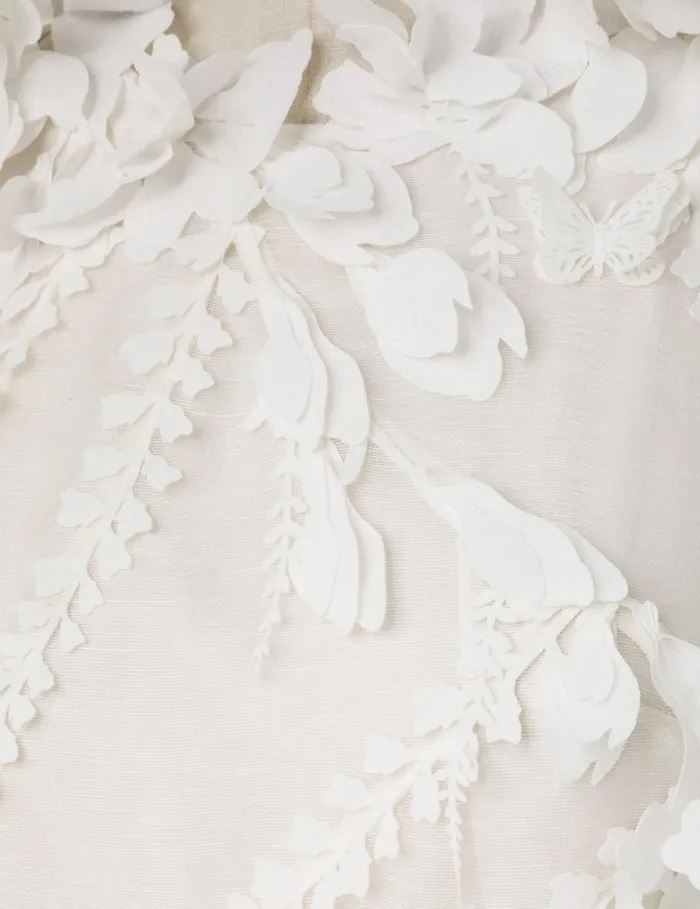 Women Dresses Zimmermann Tranquillity Lasercut Midi Ivory