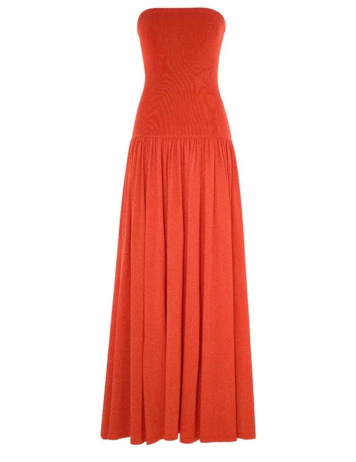 Women Dresses Zimmermann Tranquillity Metallic Dress Tomato