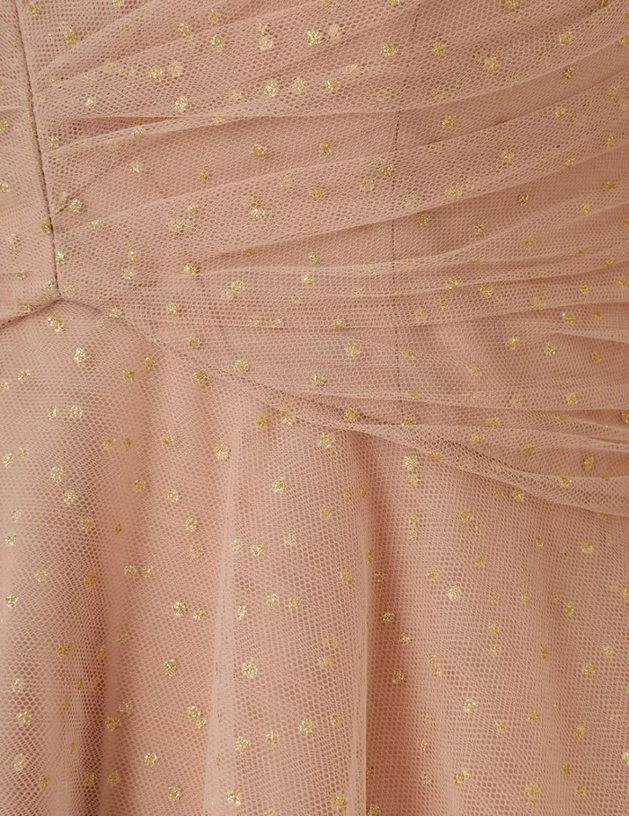 Women Dresses Zimmermann Tulle Ballet Dress Nudegold Dot
