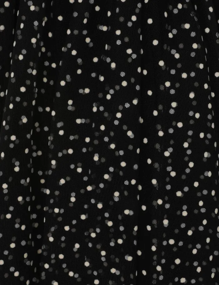 Women Dresses Zimmermann Tulle Mini Dress Blackcream Dot