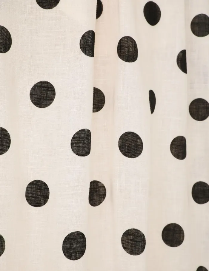 Women Dresses Zimmermann V Neck Midi Dress Creamblack Dot