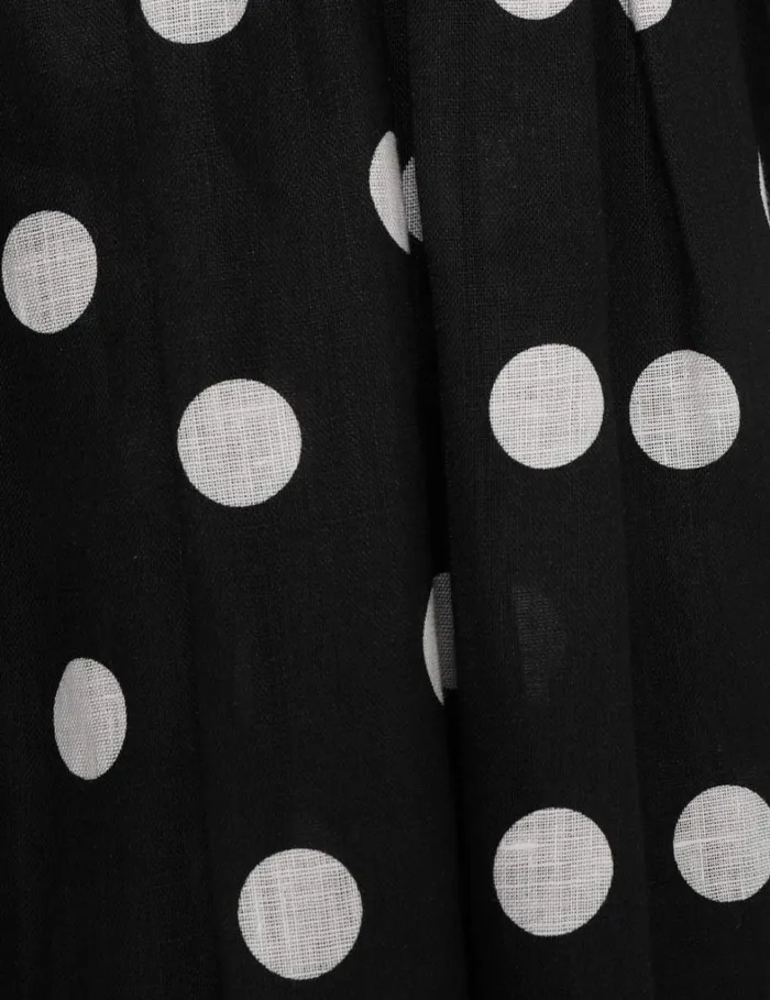 Women Dresses Zimmermann V Neck Mini Dress Blackcream Dot