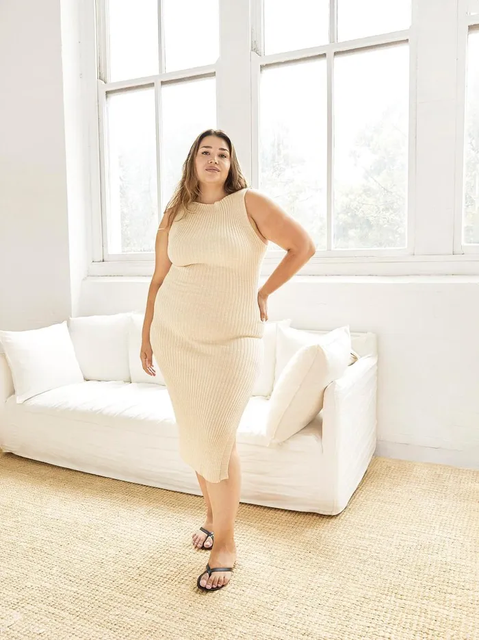 Women Drew Dress Wheat The UNDONE Dresses