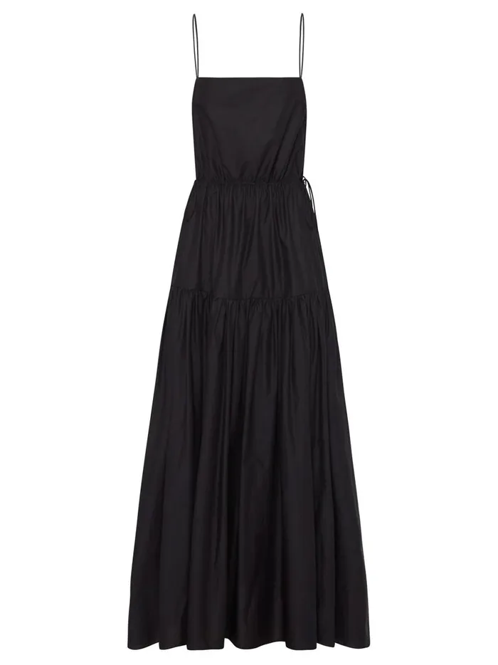 Women Drop Waist Sundress Black The UNDONE Dresses