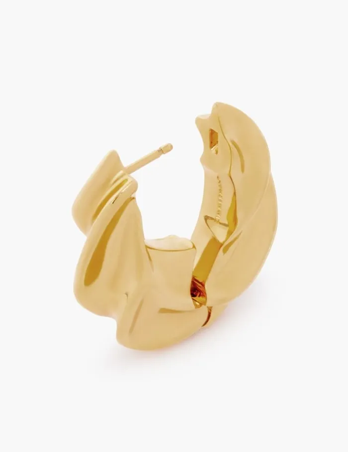 Women Earrings Zimmermann Paint Stroke Hoops Gold