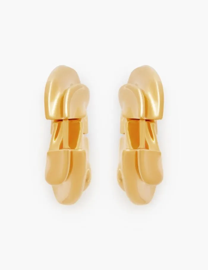 Women Earrings Zimmermann Paint Stroke Hoops Gold
