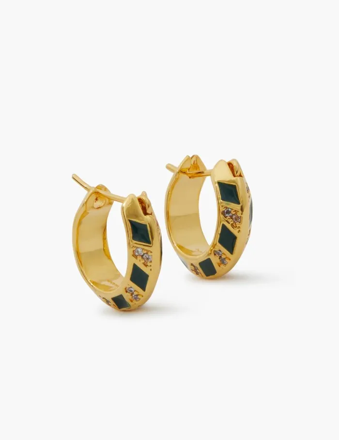 Women Earrings Zimmermann Zimmemorabilia Mini Hoops Goldgreen