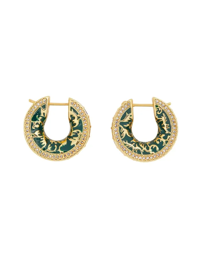 Women Earrings Zimmermann Zimmemorabilia Stone Hoops Goldmulti