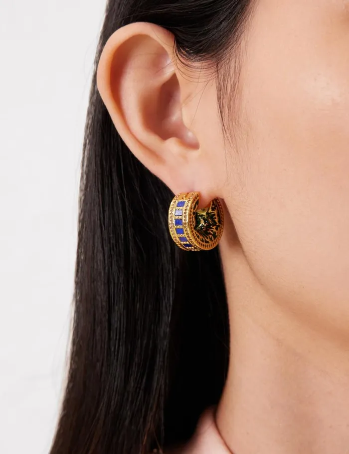 Women Earrings Zimmermann Zimmemorabilia Stone Hoops Goldmulti