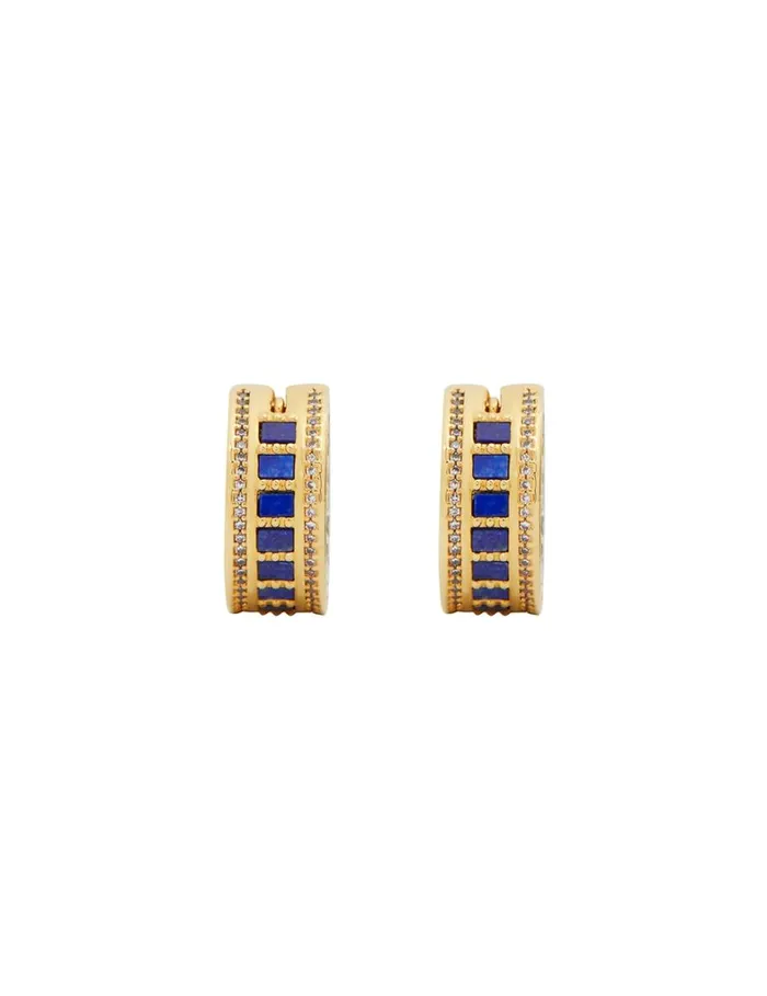Women Earrings Zimmermann Zimmemorabilia Stone Hoops Goldmulti