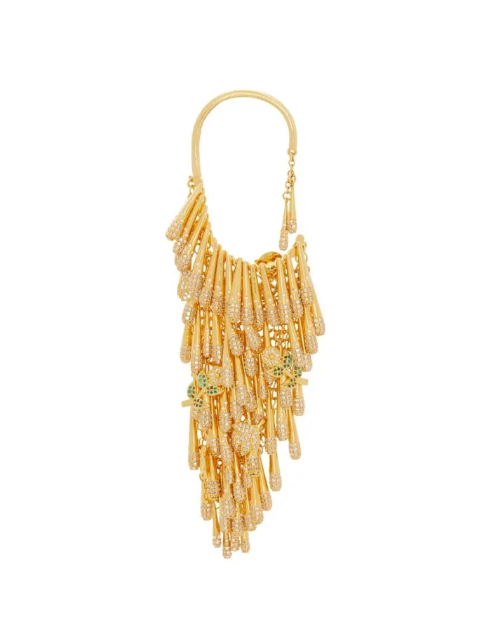 Women Earrings Zimmermann Zimmermann Bloom Ear Cuff Goldgreen